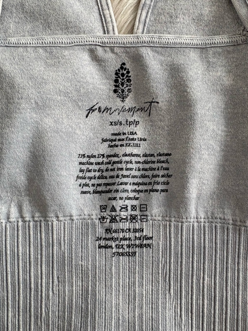 FREE PEOPLE Good Karma Crop Tank Top XS/S - Picture 9 of 9